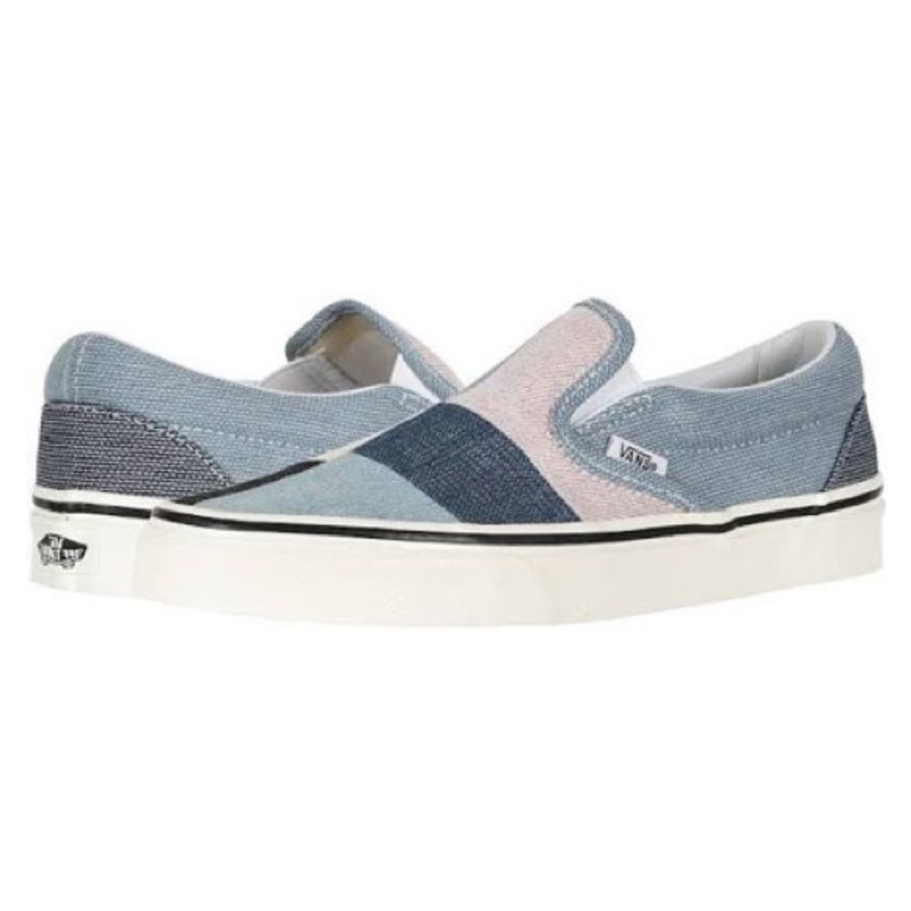 Vans Denim Patchwork Slip On Shoes